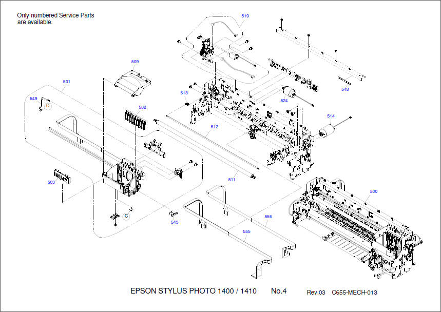 Epson Stylus Photo 1400 Parts Manual-4 Epson Stylus Photo 1400 Parts Manual-4